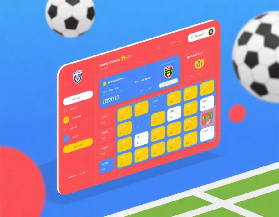 世界杯赛程看板示意图